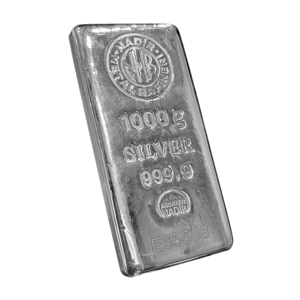 شمش نقره ۱ کیلوگرمی نادیر Nadir عیار 999.9 ریختگری - تصویر 3